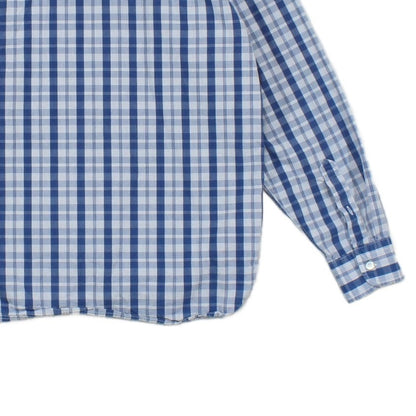 Mens Plaid Shirt Button Up Check