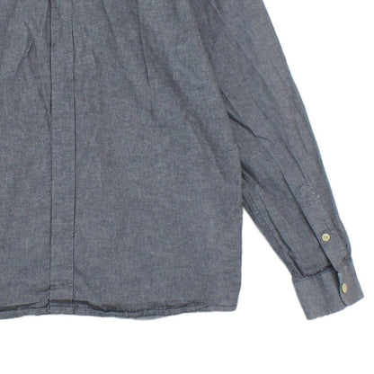 Mens Shirt Button Up Long Sleeve Collared