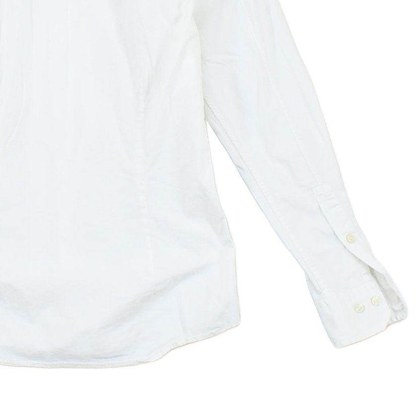 Mens Shirt Slim Fit Stretch Long Sleeve Collared
