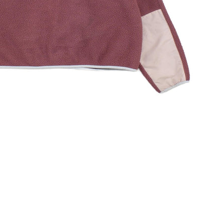 Womens Fleece Jacket Snap Button Oversized