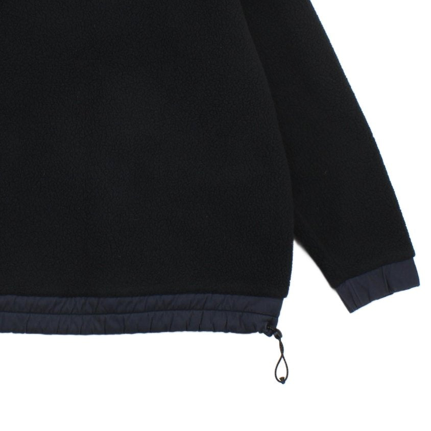 Mens Sherpa Fleece Sweatshirt Crew Neck Pullover