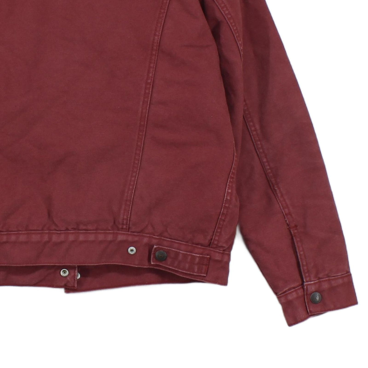 Mens Sherpa Jacket Regular Fit Snap