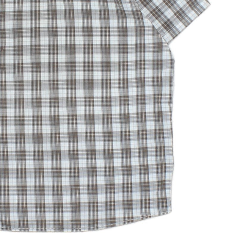 Mens Shirt Check Short Sleeve Outdoor