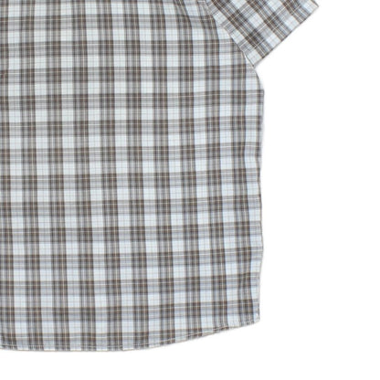 Mens Shirt Check Short Sleeve Outdoor