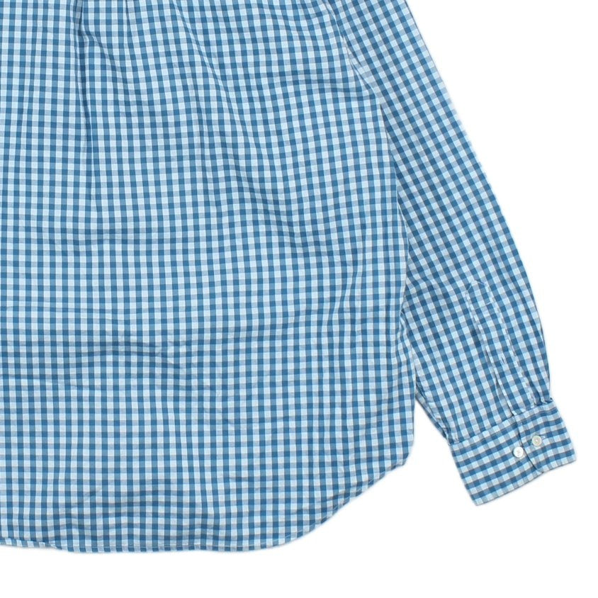 Mens Check Shirt Button Down Long Sleeve