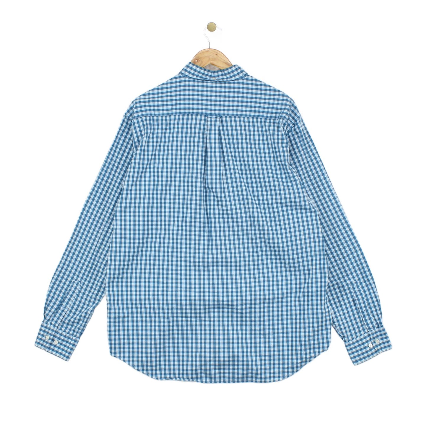 Mens Check Shirt Button Down Long Sleeve