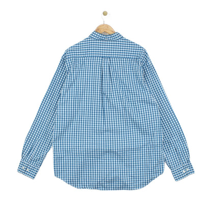 Mens Check Shirt Button Down Long Sleeve