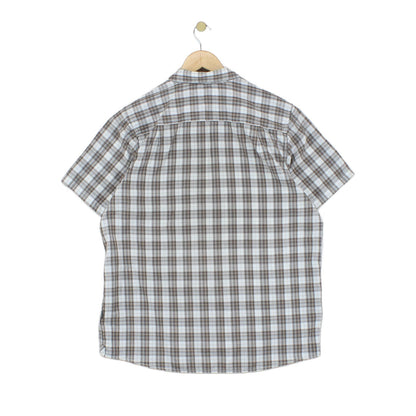 Mens Shirt Check Short Sleeve Outdoor