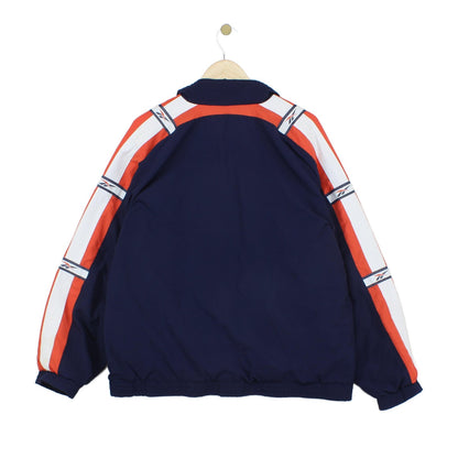 Mens Track Jacket Oversized Fit Full Zip Striped
