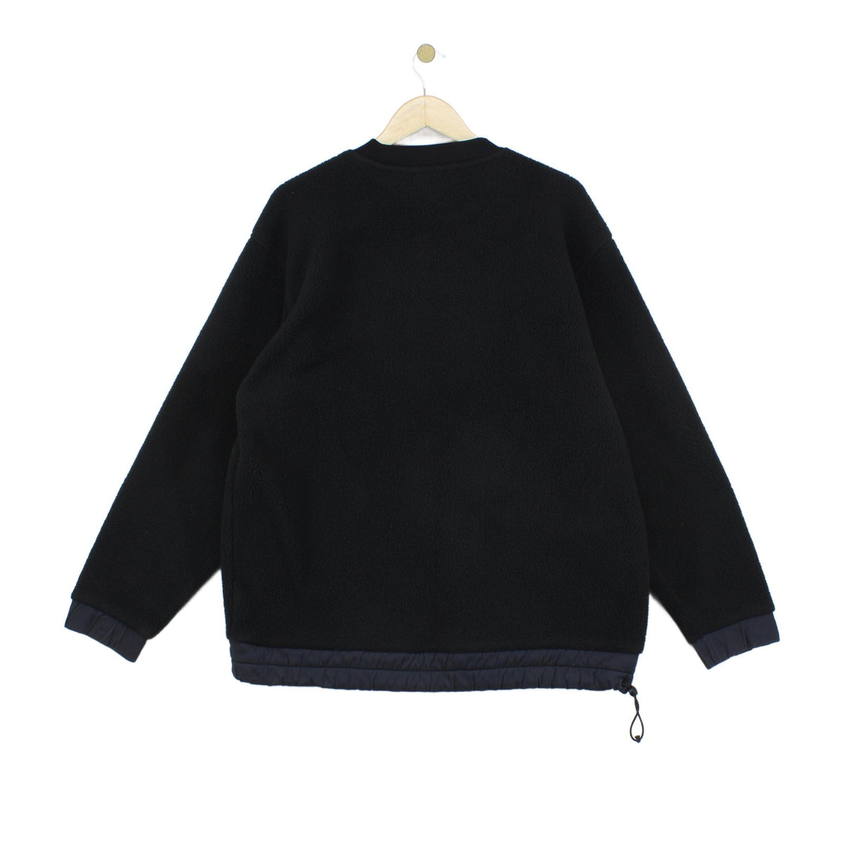 Mens Sherpa Fleece Sweatshirt Crew Neck Pullover