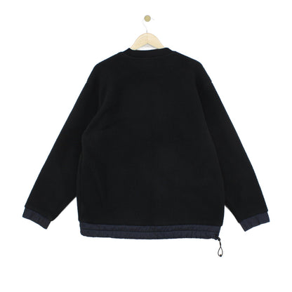 Mens Sherpa Fleece Sweatshirt Crew Neck Pullover