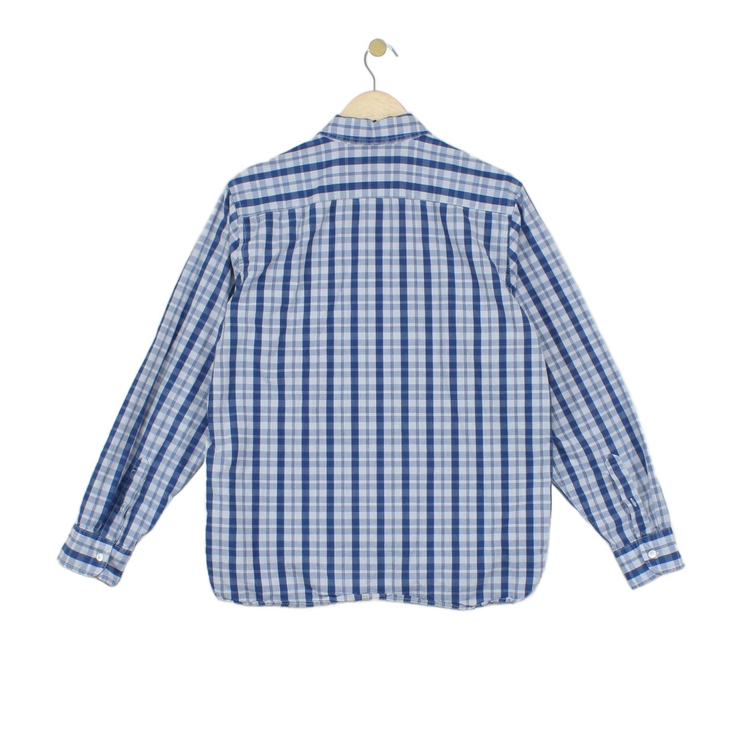 Mens Plaid Shirt Button Up Check