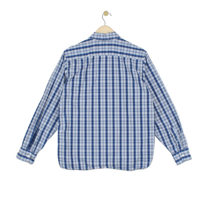 Mens Plaid Shirt Button Up Check