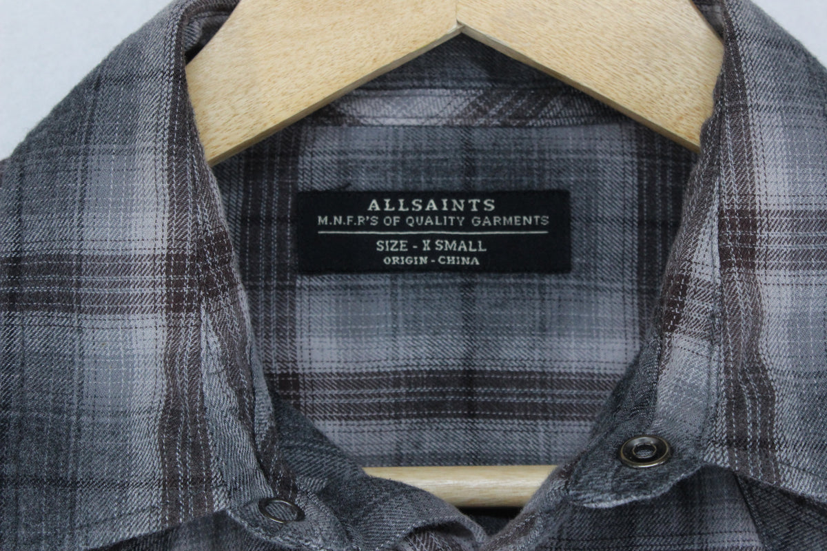 Mens Plaid Shirt Button Up Long Sleeve Snap