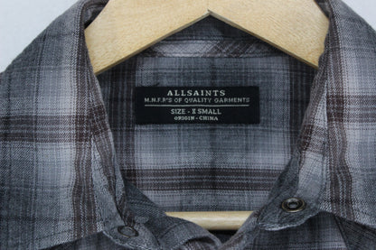 Mens Plaid Shirt Button Up Long Sleeve Snap