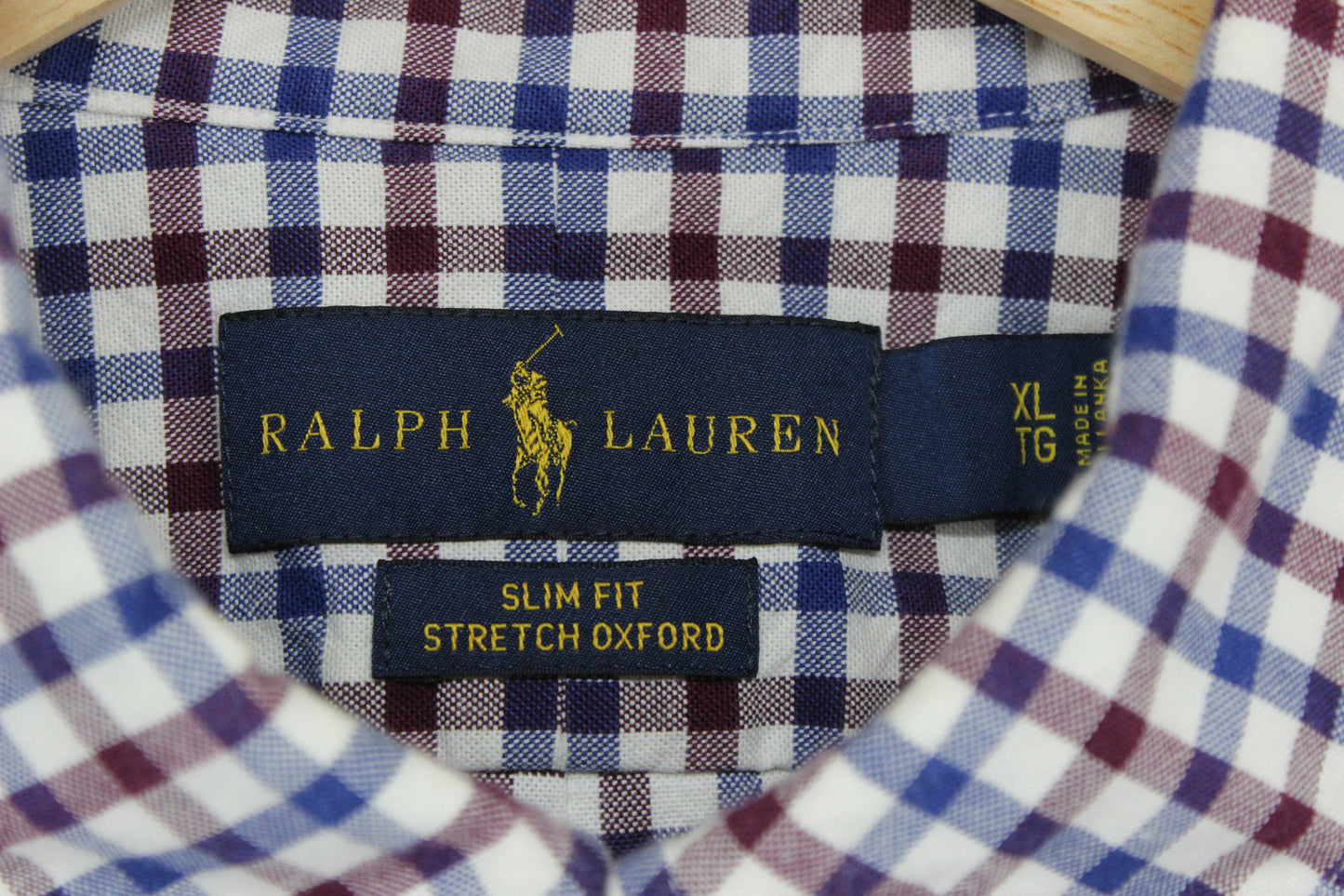 Mens Plaid Shirt Stretch Slim Fit Button Down