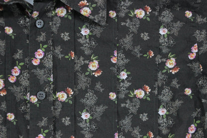 Mens Floral Shirt Long Sleeve Button Up