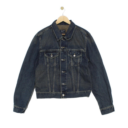 Mens Denim Jacket Button Up Classic Slim Fit