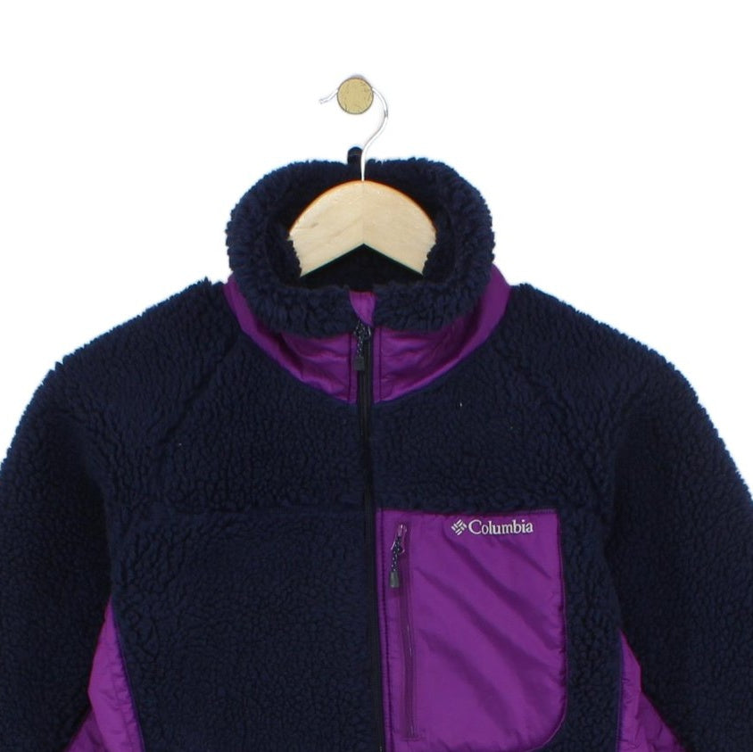 Womens Sherpa Fleece Jacket Full Zip Thermal Outdoor