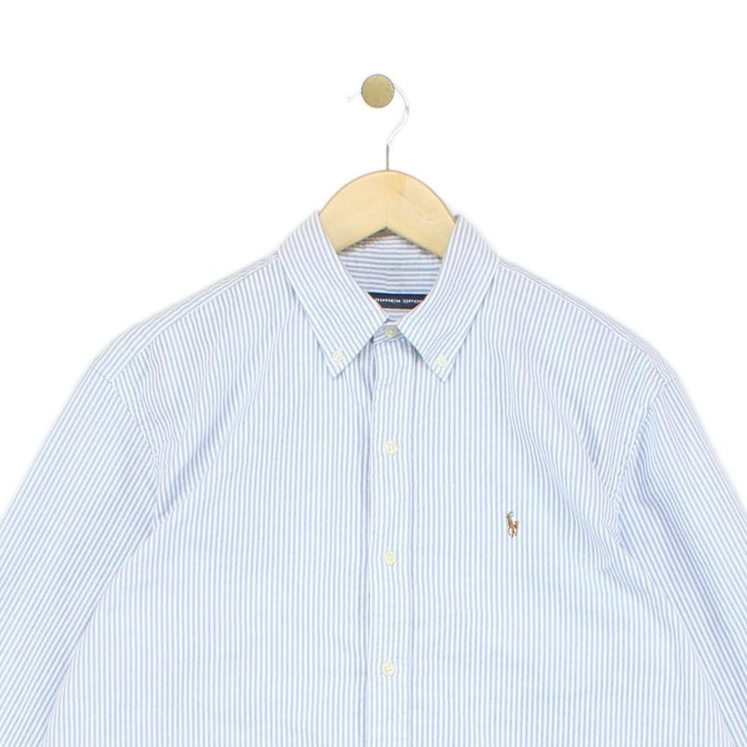 Womens Striped Shirt Button Down