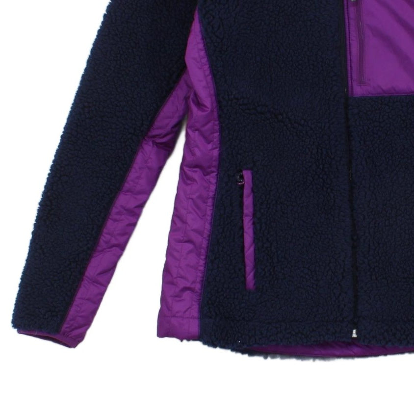 Womens Sherpa Fleece Jacket Full Zip Thermal Outdoor