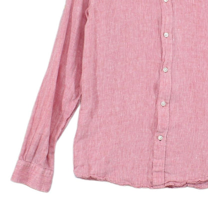 Mens Linen Shirt Long Sleeve Button Up