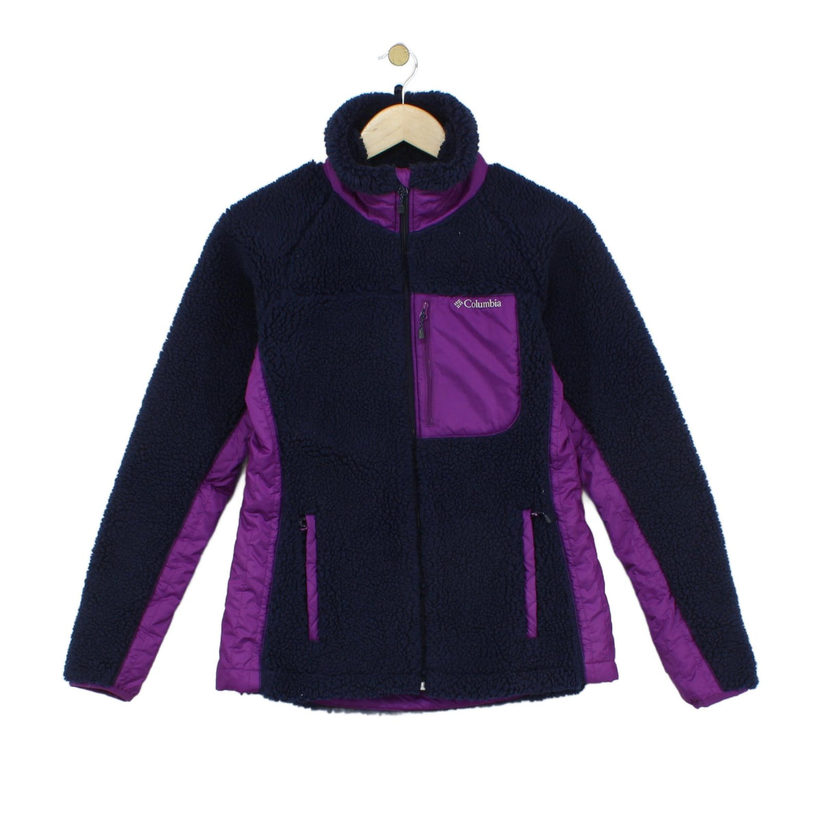 Womens Sherpa Fleece Jacket Full Zip Thermal Outdoor