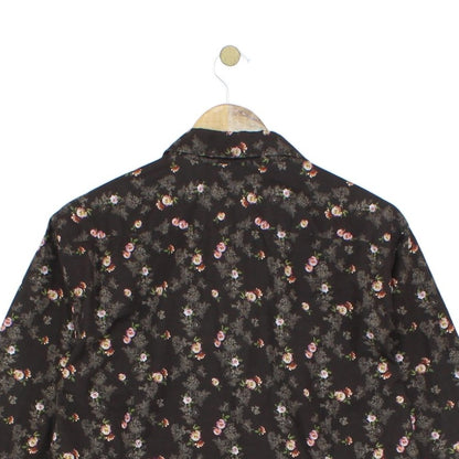 Mens Floral Shirt Long Sleeve Button Up
