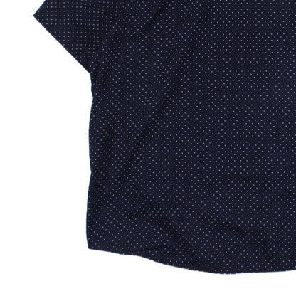 Mens Polka Dot Shirt Short Sleeve Button Up