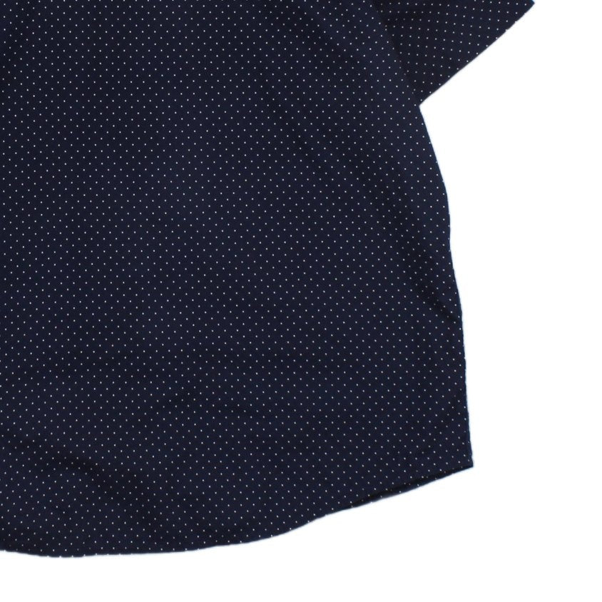 Mens Polka Dot Shirt Short Sleeve Button Up