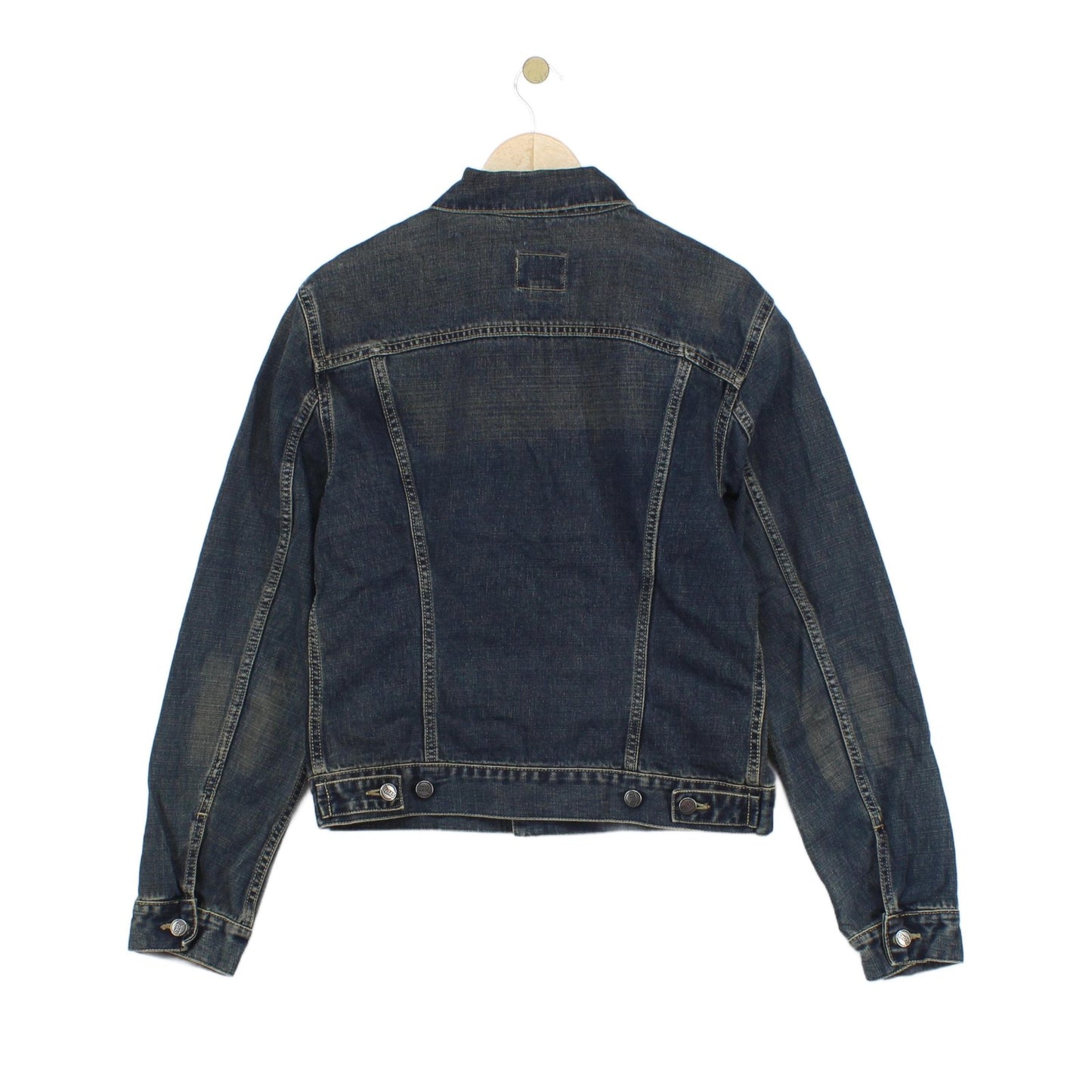 Mens Denim Jacket Button Up Classic Slim Fit