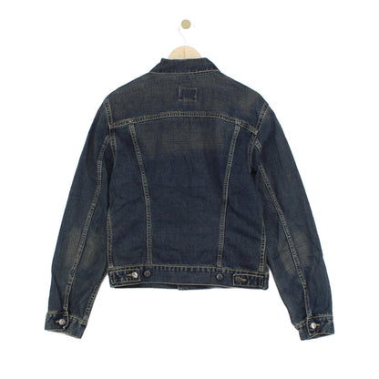 Mens Denim Jacket Button Up Classic Slim Fit