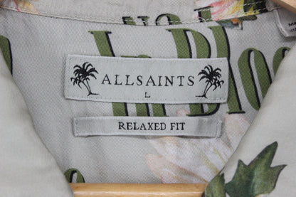 Mens Viscose Floral Shirt Short Sleeve Printed