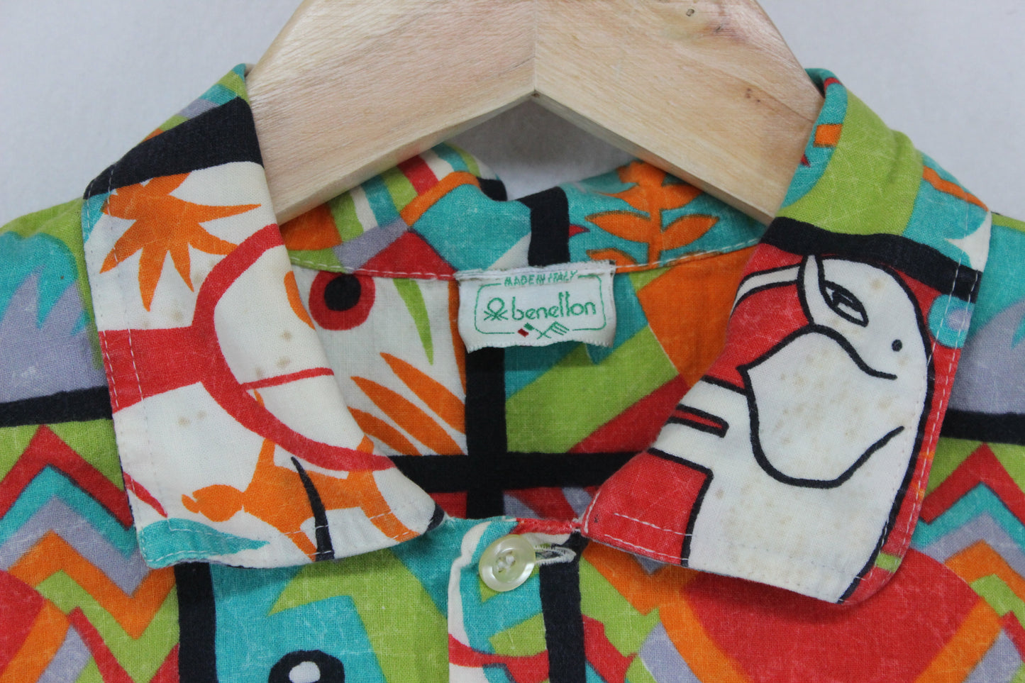 Mens Patterned Shirt Made In Italy
