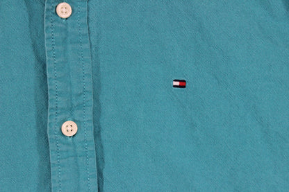 Mens Shirt Button Up Short Sleeve Classic
