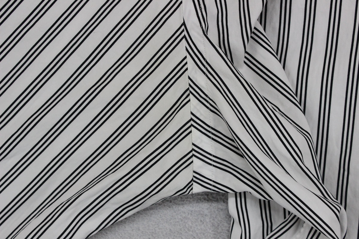 Mens Striped Shirt Slim Fit Long Sleeve