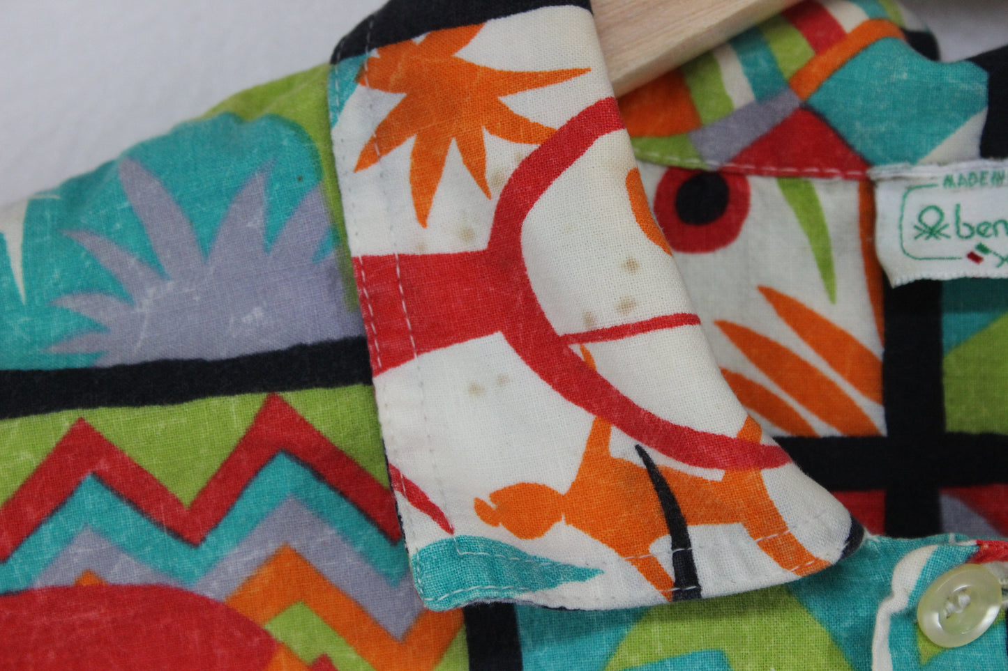Mens Patterned Shirt Made In Italy
