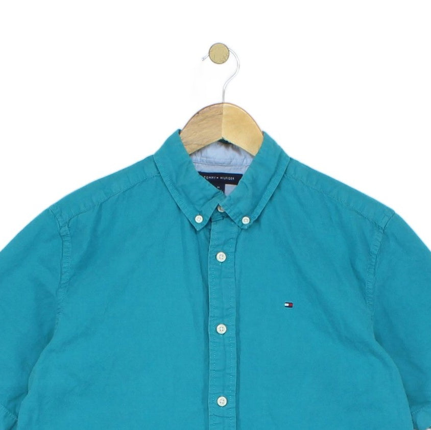 Mens Shirt Button Up Short Sleeve Classic