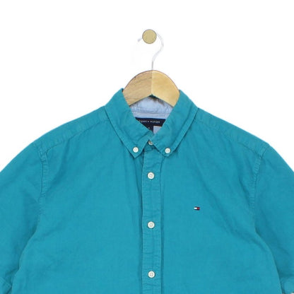Mens Shirt Button Up Short Sleeve Classic