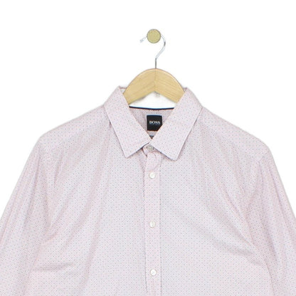 Mens Shirt Regular Fit Stretch Long Sleeve