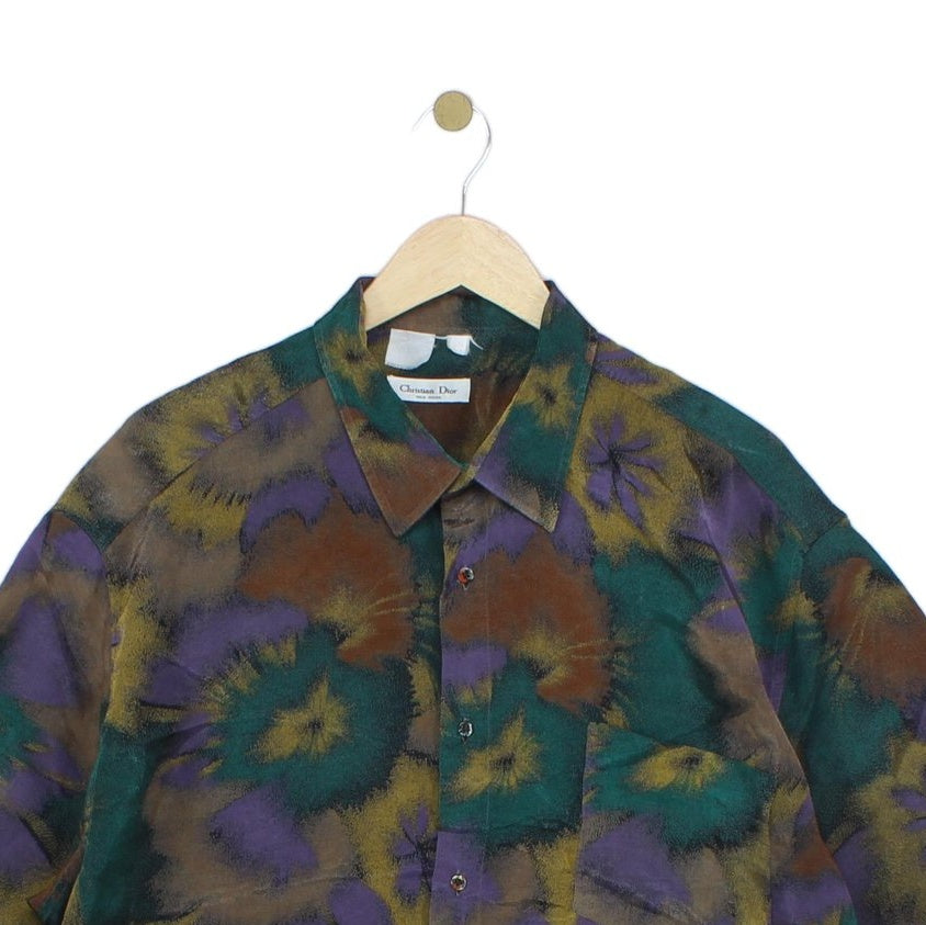 Mens Abstract Shirt Short Sleeve