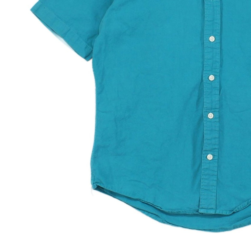 Mens Shirt Button Up Short Sleeve Classic