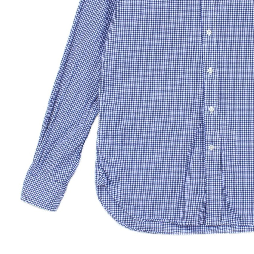 Mens Check Shirt Gingham Long Sleeve Button Up