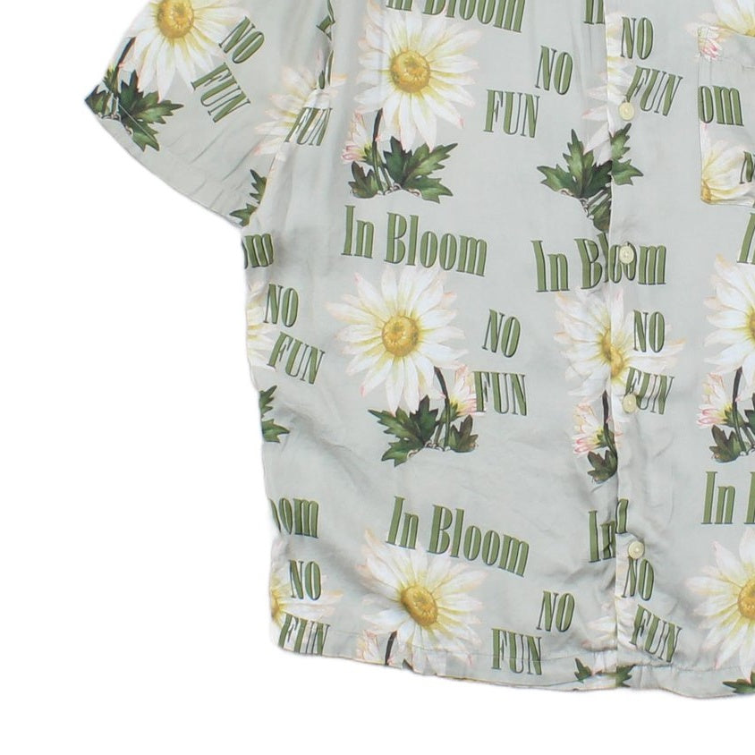 Mens Viscose Floral Shirt Short Sleeve Printed