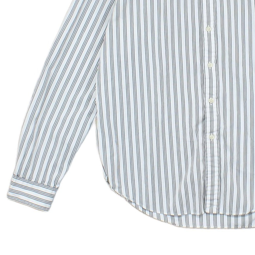 Mens Striped Shirt Slim Fit Long Sleeve
