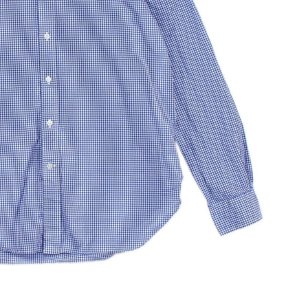 Mens Check Shirt Gingham Long Sleeve Button Up