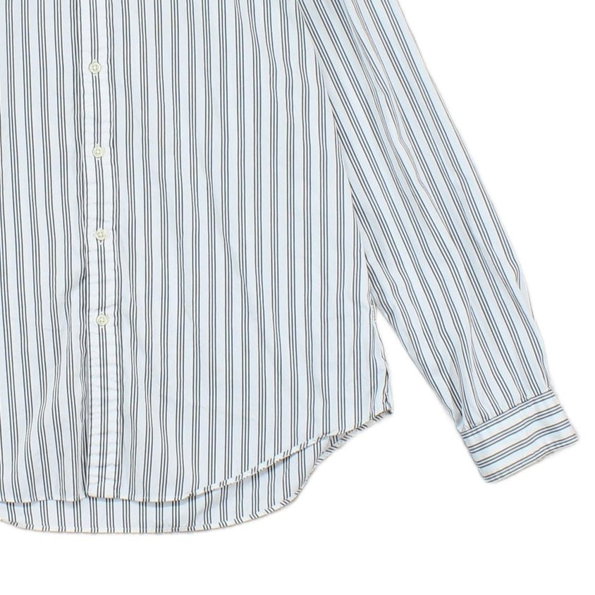 Mens Striped Shirt Slim Fit Long Sleeve