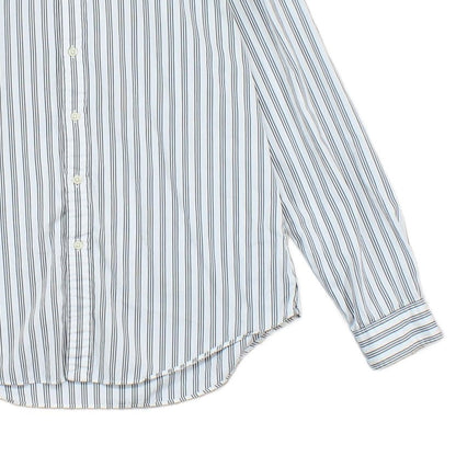 Mens Striped Shirt Slim Fit Long Sleeve