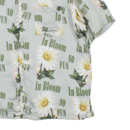 Mens Viscose Floral Shirt Short Sleeve Printed