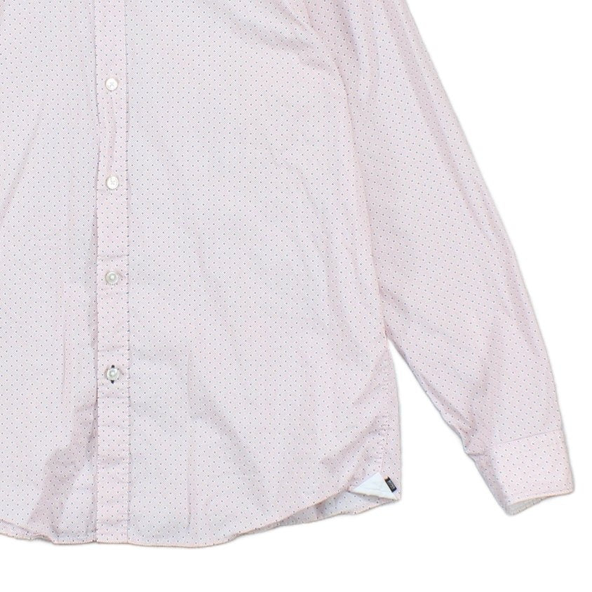 Mens Shirt Regular Fit Stretch Long Sleeve